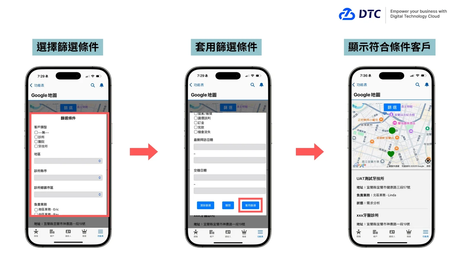 Google Maps 整合 CRM,讓譽辰生技業務人員陌開與出差拜訪更有效率。